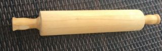 Vintage Pre - Owned Antique Large Wooden Hand Carved Rolling Pin 17” X 3” Wide
