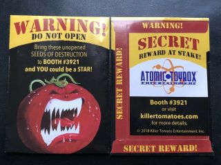 Sdcc 2018 Exclusive Attack Of The Killer Tomatoes Promo Seed Packet Real Seeds