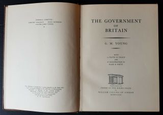 Vintage Book.  1941.  The Government Of Britain.  Magna Carta.  Parliament.  Political.