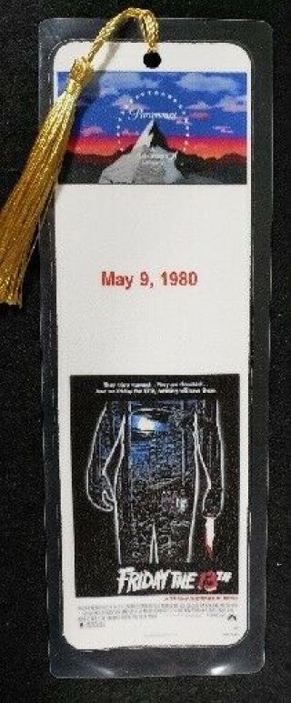 1980s Horror Movies Bookmark - Hand Made - Choose Movie (a - H) - 5 Ml - 8 " X 3 "