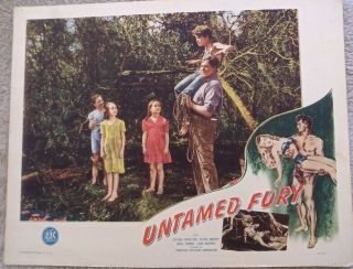 Untamed Fury Vintage 1947 Movie Lobby Card