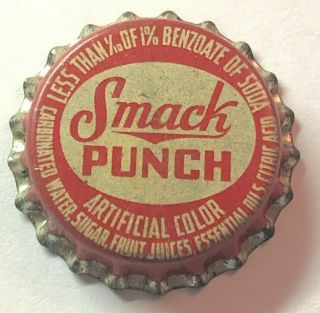 Vintage Smack Punch Soda Pop Bottle Cap Cork,  Uncrimped