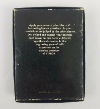 Vintage 1971 GAME OF ETHICS includes Instructions. 2