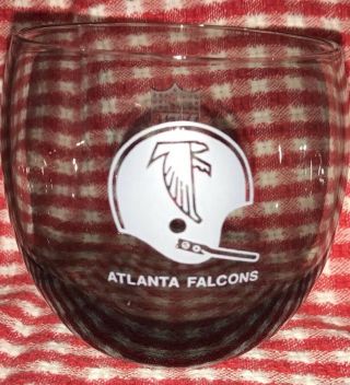 Set Of 4 Vintage Atlanta Falcons Hi Ball Bar Glasses Nfl Promo Bowl Team