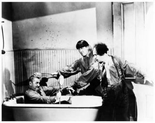 The Three Stooges Great 8x10 Scene Still In Tub With Curly - - G863