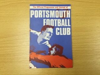 Vintage Football Programme Portsmouth V Blackburn Rovers 20th April 1968 (t18)