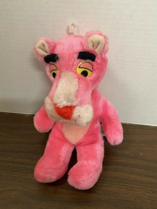 Vintage 1980 Mighty Star Pink Panther 11in.  Plush
