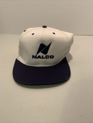 Nalco Holding Company Vintage Blue Adjustable Cap / Hat - Made In The Usa