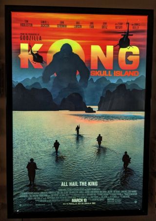 Kong: Skull Island Movie Poster 27x40 D/s Double Sided (frame Not)