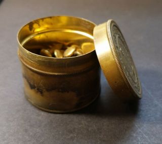 Vintage Brass Tin - Banker 