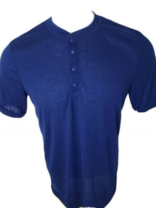 Vintage Patagonia Capilene Base Layer Shirt Snap T Henley Xl Blue Usa