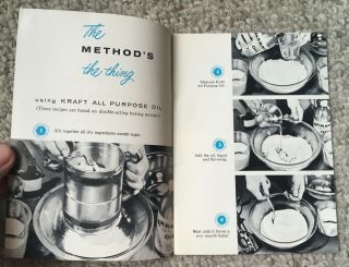 20 Wonderful Cakes Made By The KRAFT OIL METHOD Cookbook - vintage booklet 2