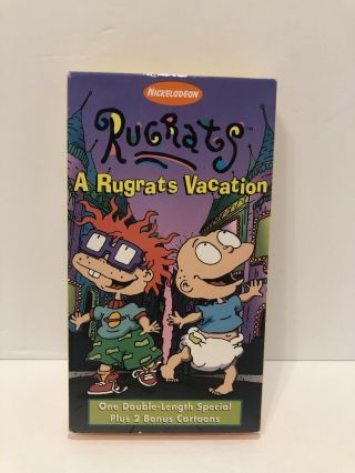 Nickelodeon Rugrats A Rugrats Vacation Vhs Vintage Cartoons Double Special Bonus