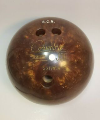 Columbia 300 White Dot Vintage Drilled Bowling Ball