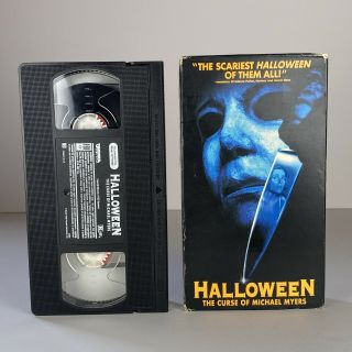 Halloween The Curse Of Michael Myers Vintage Horror Movie Vhs Good