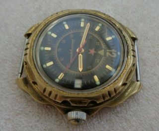 Russian mechanical watch WOSTOK Komandirskie RED STAR vintage 3