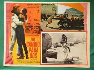 Audrey Hepburn Two For The Road Albert Finney Spanish Orig Mexican Lobby Card 1