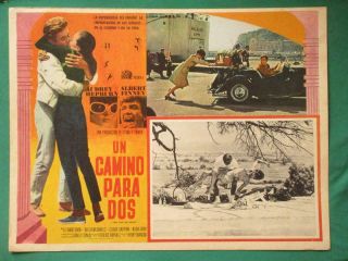 Audrey Hepburn Two For The Road Albert Finney Spanish Orig Mexican Lobby Card 5