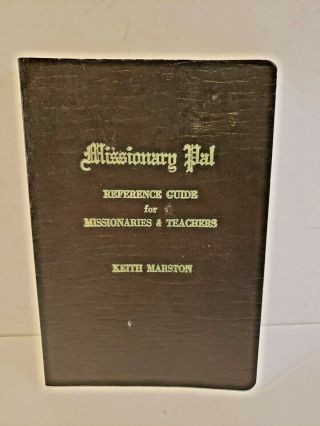 Vintage 1974 Lds Mormon Missionary Pal Reference Guide I2