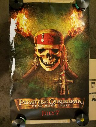 Pirates Of The Caribbean - 2 Side Movie Poster 1 - Sheet (27 " X 40 ")