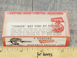 Vintage Heddon Box Only Sonic 385 Y,  A00