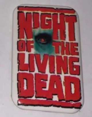 Night Of The Living Dead 1990 Vintage Horror Movie Promo Pin Button 2.  5”x2”