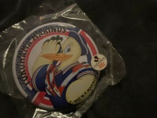 Very Rare Vintage J League Pin Badge Yokohama Marinos Japan Large