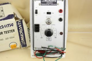 Vintage Micronta Dynamic Transistor Tester 22 - 024 Testing Tool - M80 3