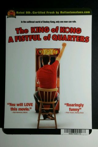 The King Of Kong A Fistful Of Quarters Mini Poster Backer Card (not A Movie)