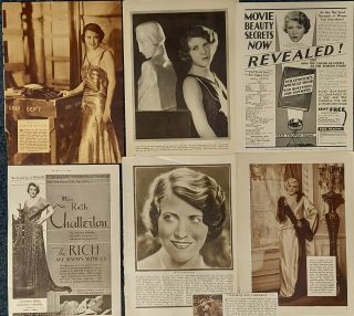 1930s Clippings Of Ruth Chatterton