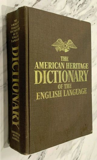 Vintage 1970 The American Heritage Dictionary Of The English Language