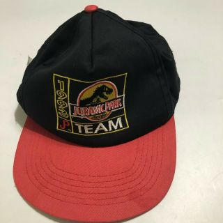 Vintage 1993 Jurassic Park Movie Promo Mcdonald’s Restaurant Snap Back Hat Flaws