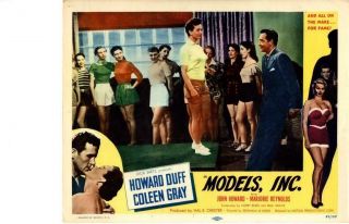 Models Inc 1952 Release Lobby Card Howard Duff Coleen Gray