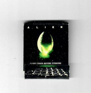 " Alien " 1979 Matchbook Sigourney Weaver Veronica Wright Harry Dean Stanton