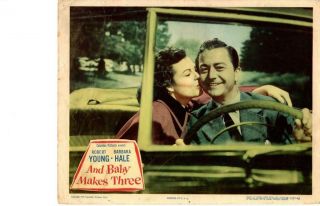 And Baby Makes Three 1949 Release Lobby Card Barbara Hale Robert Young