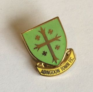 Abingdon Town Football Club Fc Badge Enamel Pin - Non League Old Rare Vintage
