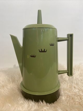 1970’s Vintage 4 - 8 Cup Regal Poly Perk Coffee Pot Percolator Avocado