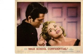 High School Confidential 1958 Release Lobby Card John Drew Barrymore