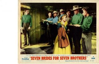 Seven Brides For Seven Brothers 1954 Release Lobby Card Howard Keel