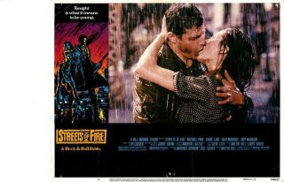 Streets Of Fire 1984 Release Lobby Card Michael Pare Diane Lane