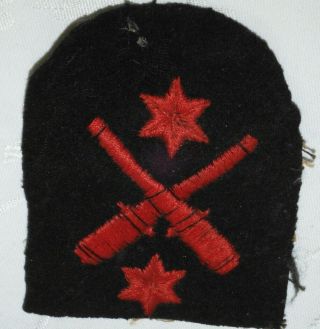 Vintage Ww2 Royal Navy Naval Gunner 2nd Class Quarter Ratings Class Badge Patch