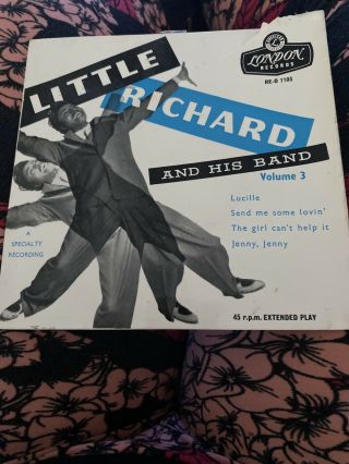 Little Richard & His Band Volume 3 " R&b Rock & Roll Ep 45 R.  P.  M.  London Vintage