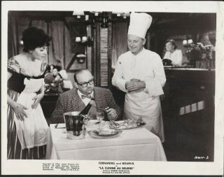 Bourvil Unknown Actor & Actress In La Cuisine Au Beurre 1963 Movie Photo 29838