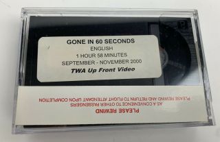 Twa Vintage 8mm Movie Gone In 60 Seconds In Flight Video Film Nicolas Cage Jolie