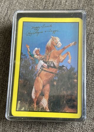 (mg) Rare Vintage Roy Rogers & Trigger Happy Trails Factory Playing Cards