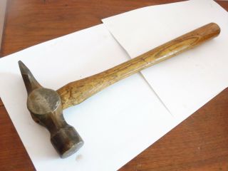 Vintage Wooden Handled Setco No 4 Cross Peen Hammer - British Made