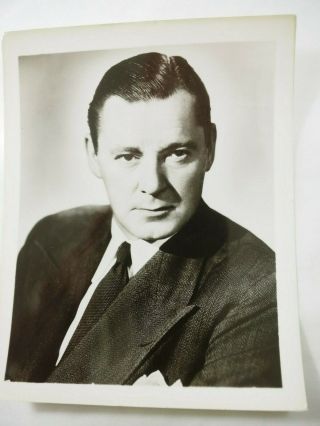 Herbert Marshall Vintage Movietime Star Studio Fan Photo Card 4 " X 5 "