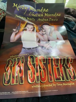 Sin Sisters Limited Edition Poster Seduction Cinema Misty Mundae Chelsea Mundae