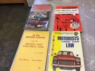 Vintage Driving Test,  Learners Books