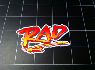 Rad 1986 Bmx Movie Style Logo Decal / Sticker Racing 80s Gt Dyno Redline Haro